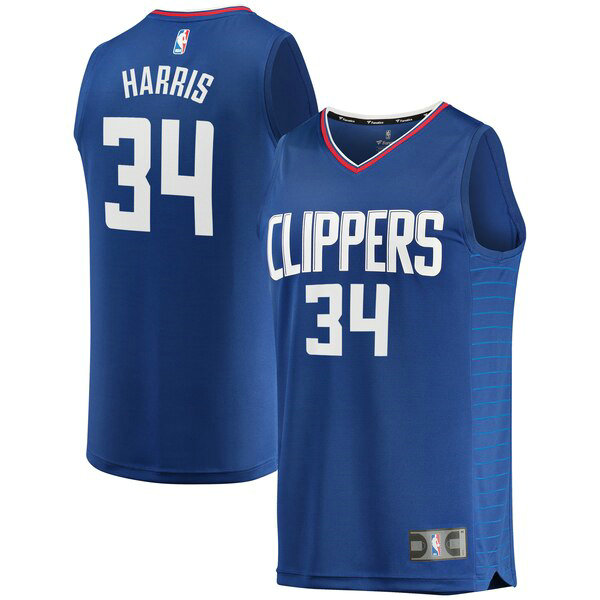 Maillot nba Los Angeles Clippers Icon Edition Homme Tobias Harris 34 Bleu